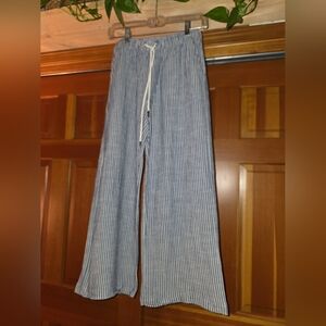 Becool Striped Wide Leg Pants Size Small